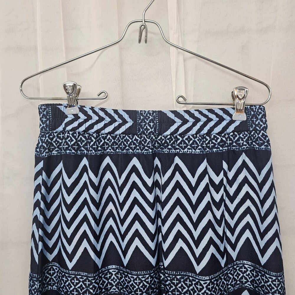 Michael Kors Skirt Midi Blue Aztec Boho Festival Casual XS - Picture 2 of 8